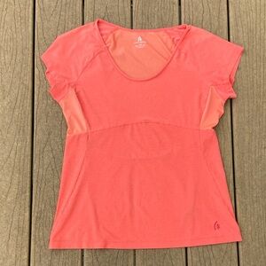 Sierra Designs Lightweight Coral Active Short Sleeve Top Size Large